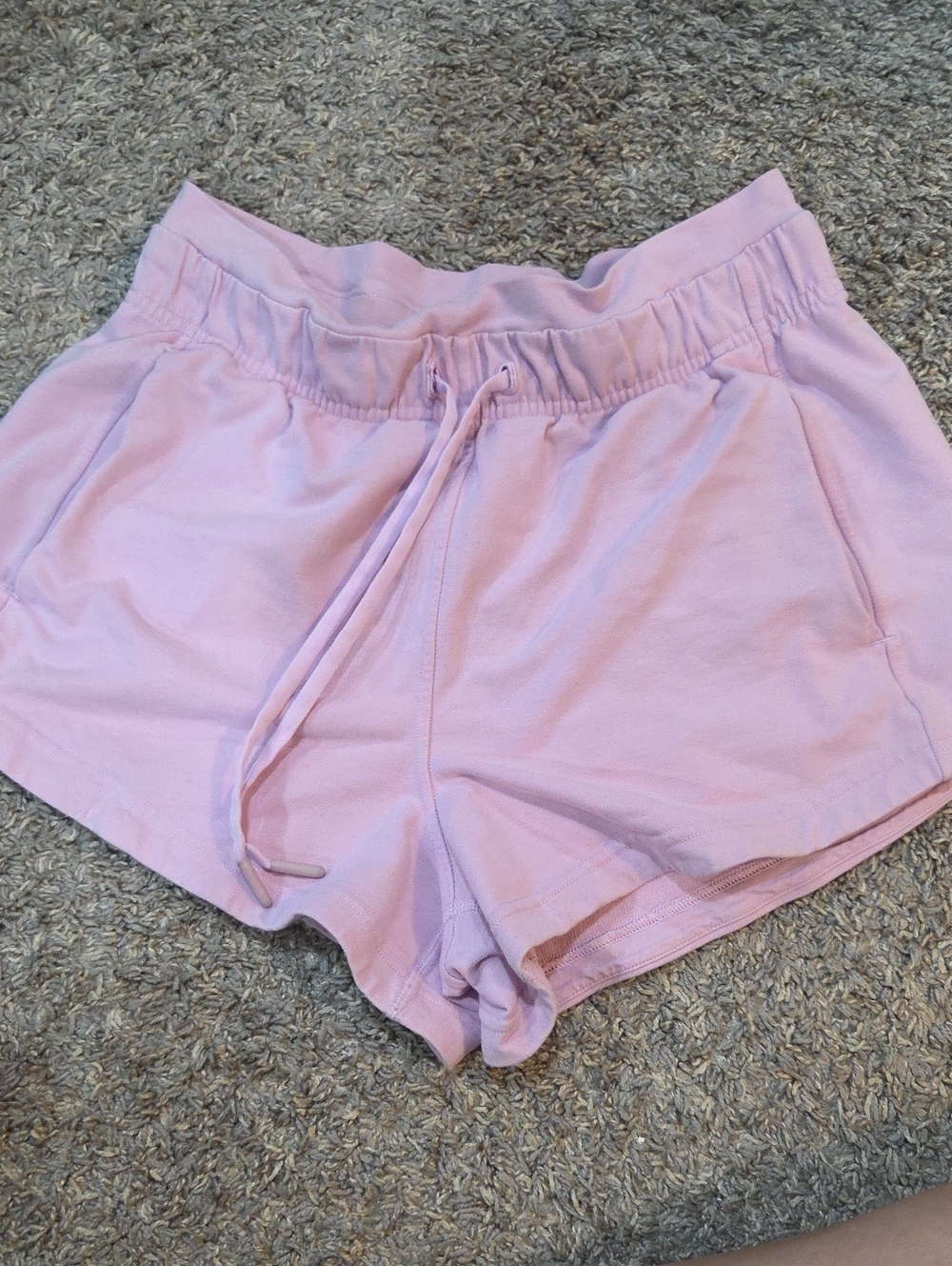 lululemon athletica Light Pink Drawstring Athletic Shorts
